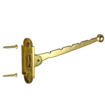 DELTANA Solid Brass Valet or Key Hook (Polished Brass Finish)