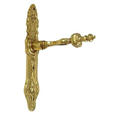 COPPER MOUNTAIN HARDWARE 4 Inch Solid Brass Baroque / Rococo Drop Pull (Polished Brass Finish)