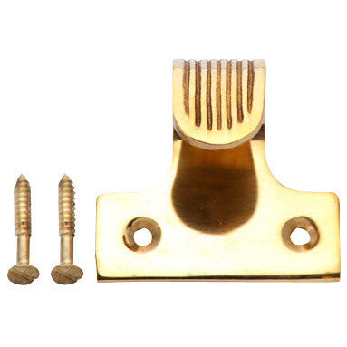 Copper Mountain Hardware Solid Brass Grooved Sash Lift (Polished Brass Finish)