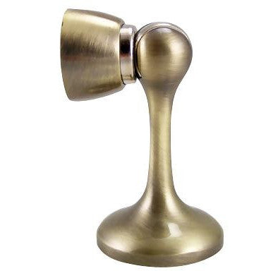 COPPER MOUNTAIN HARDWARE 3 Inch Magnetic Door Stop (Antique Brass Finish)