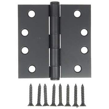 ACORN MANUFACTURING 4 Inch by 4 Inch Butt Hinge (Forged Black Iron)