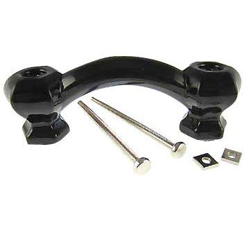 COPPER MOUNTAIN HARDWARE 4 1/4 Inch Overall (3 Inch c-c) Jet Black Decorative Cabinet Door Handles