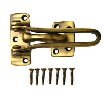 4 Inch Solid Brass Door Guard (Antique Brass Finish) DELTANA