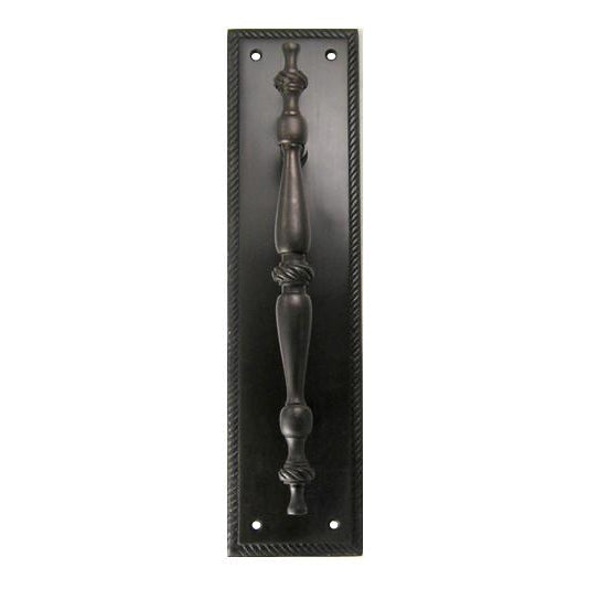 11 1/2 Inch Georgian Roped Style Door Pull (Several Finishes Available) COPPER MOUNTAIN HARDWARE