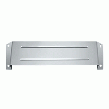 DELTANA Mail Slot & Sleeve Letter Box Hood (Polished Chrome Finish)