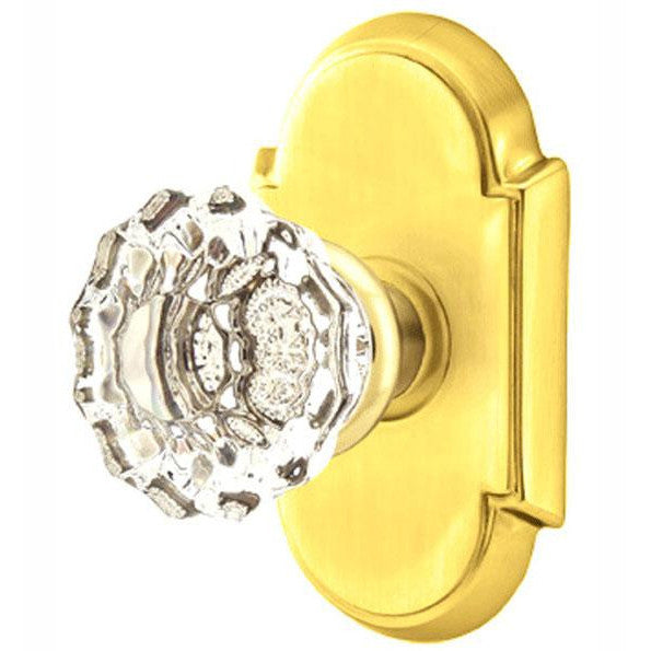 EMTEK Emtek Crystal Astoria Door Knob Set With # 8 Rosette