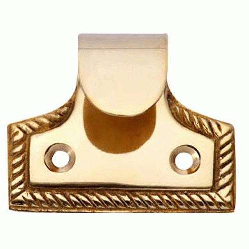 Copper Mountain Hardware Solid Brass Georgian Roped Sash Lift (Polished Brass Finish)