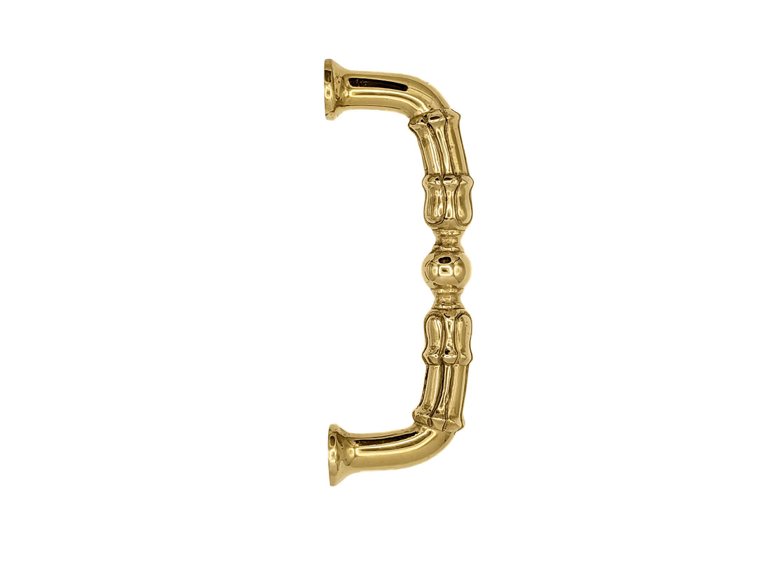 5 Inch Overall (4 1/3 Inch c-c)  Solid Brass Victorian Style Pull COPPER MOUNTAIN HARDWARE