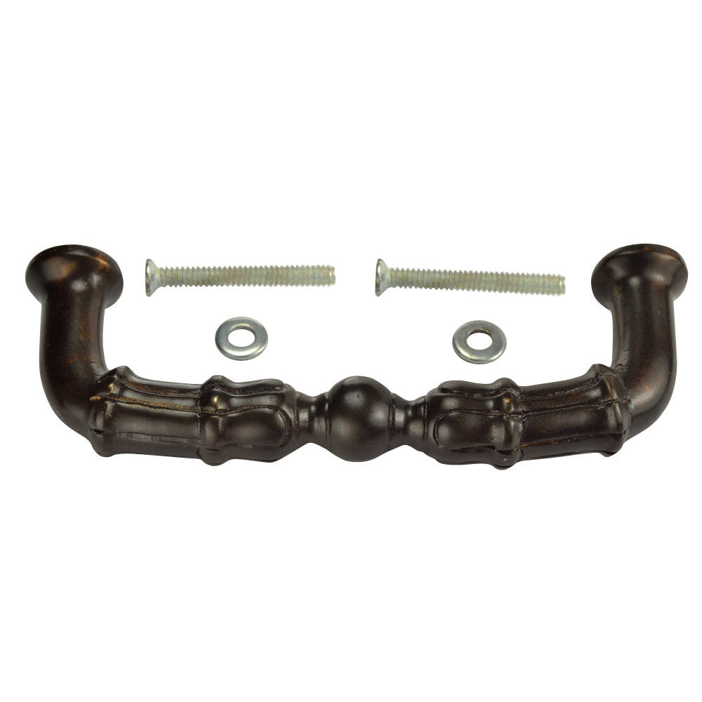 COPPER MOUNTAIN HARDWARE 5 Inch Overall (4 3/8 c-c) Solid Brass Pull (Oil Rubbed Bronze Finish)