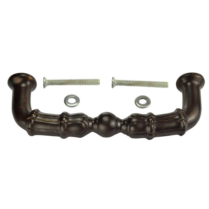 COPPER MOUNTAIN HARDWARE 5 Inch Overall (4 3/8 c-c) Solid Brass Pull (Oil Rubbed Bronze Finish)