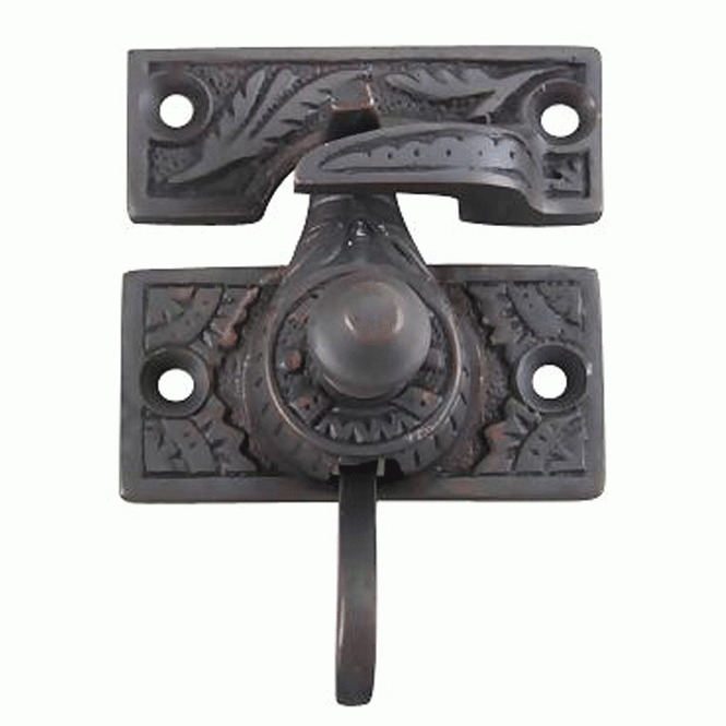 Copper Mountain Hardware Eastlake Style Solid Brass Window Lock (Oil Rubbed Bronze Finish)