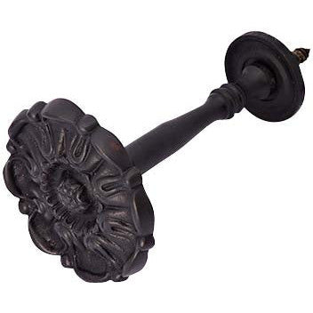 Solid Brass Floral Style Curtain Tie Back (Oil Rubbed Bronze Finish) Copper Mountain Hardware