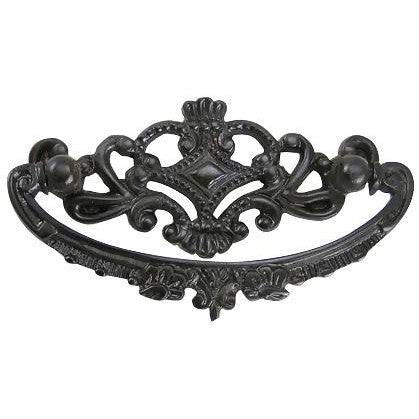 COPPER MOUNTAIN HARDWARE 4 1/8 Inch Overall (3 Inch c-c) Solid Brass Ornate Victorian Pull (Oil Rubbed Bronze Finish)