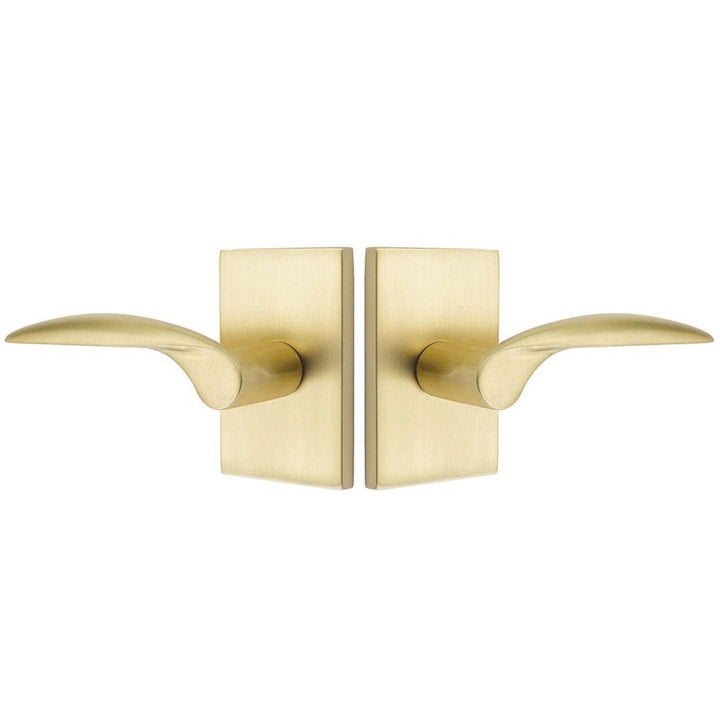 EMTEK Emtek Solid Brass Mercury Lever With Modern Rectangular Rosette