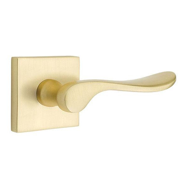 EMTEK Emtek Solid Brass Luzern Lever With Square Rosette (Several Finishes)