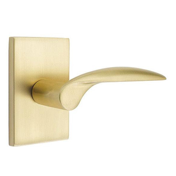 EMTEK Emtek Solid Brass Mercury Lever With Modern Rectangular Rosette