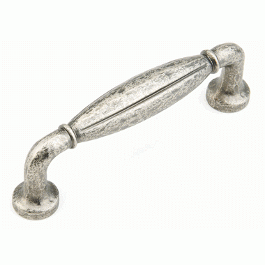 4 3/8 Inch (3 3/4 Inch c-c) Siena Pull (Vibra Nickel Finish) SCHAUB