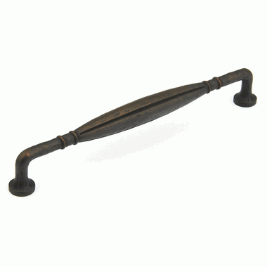 SCHAUB 8 3/4 Inch (8 Inch c-c) Siena Pull (Ancient Bronze Finish)