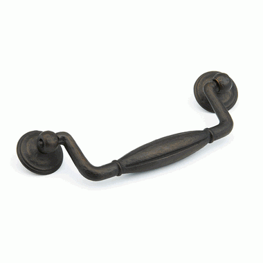 SCHAUB 6 1/4 Inch (5 Inch c-c) Siena Bail Pull (Ancient Bronze Finish)