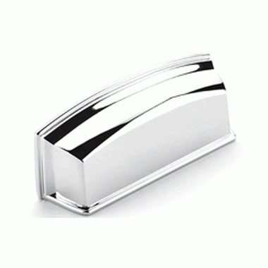 SCHAUB 4 1/2 Inch (3 1/2 Inch c-c) Menlo Park Cup Pull (Polished Chrome Finish)