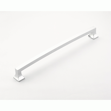 16 1/8 Inch (15 Inch c-c) Menlo Park Arched Appliance Pull  (Polished Chrome Finish) SCHAUB