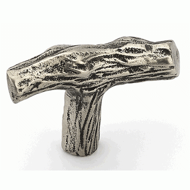 SCHAUB 2 Inch Mountain Branch Knob (Italian Nickel Finish)