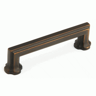 SCHAUB 4 7/8 (4 Inch c-c) Empire Pull (Ancient Bronze Finish)