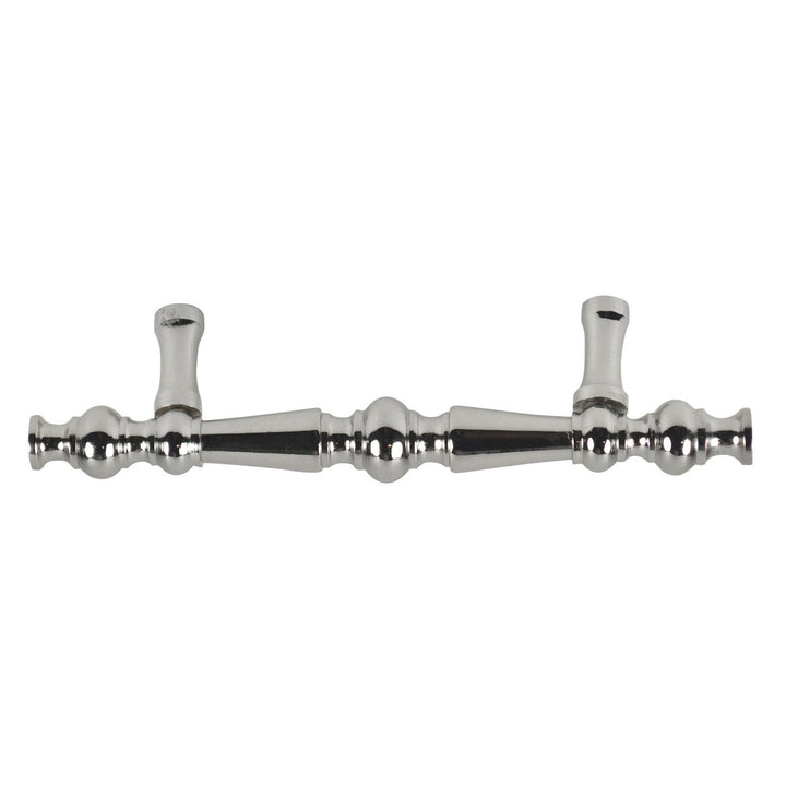 COPPER MOUNTAIN HARDWARE 5 Inch Overall (3 Inch c-c) Solid Brass Victorian Pull (Polished Chrome Finish)