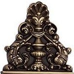 Solid Brass Ornate Victorian Push Plate (Antique Brass Finish) COPPER MOUNTAIN HARDWARE