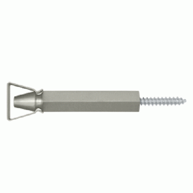 DELTANA 3 1/4 Inch Shutter Door Holder With Steel Bracket (Brushed Nickel)