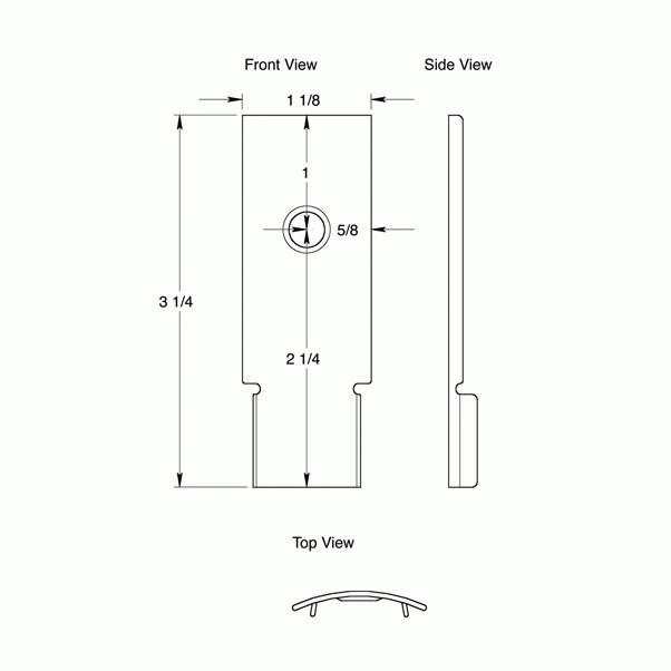 DELTANA Solid Brass Back Plate (Brushed Nickel Finish)