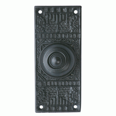 COPPER MOUNTAIN HARDWARE Solid Brass Eastlake Style Door Bell (Oil Rubbed Bronze Finish)