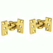 2 1/2 x 3 3/4 Inch Solid Brass Intermediate Pivot Hinge (PVD Finish) DELTANA