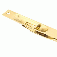 EMTEK Solid Brass Mortised Flush Bolt (Polished Brass Finish)