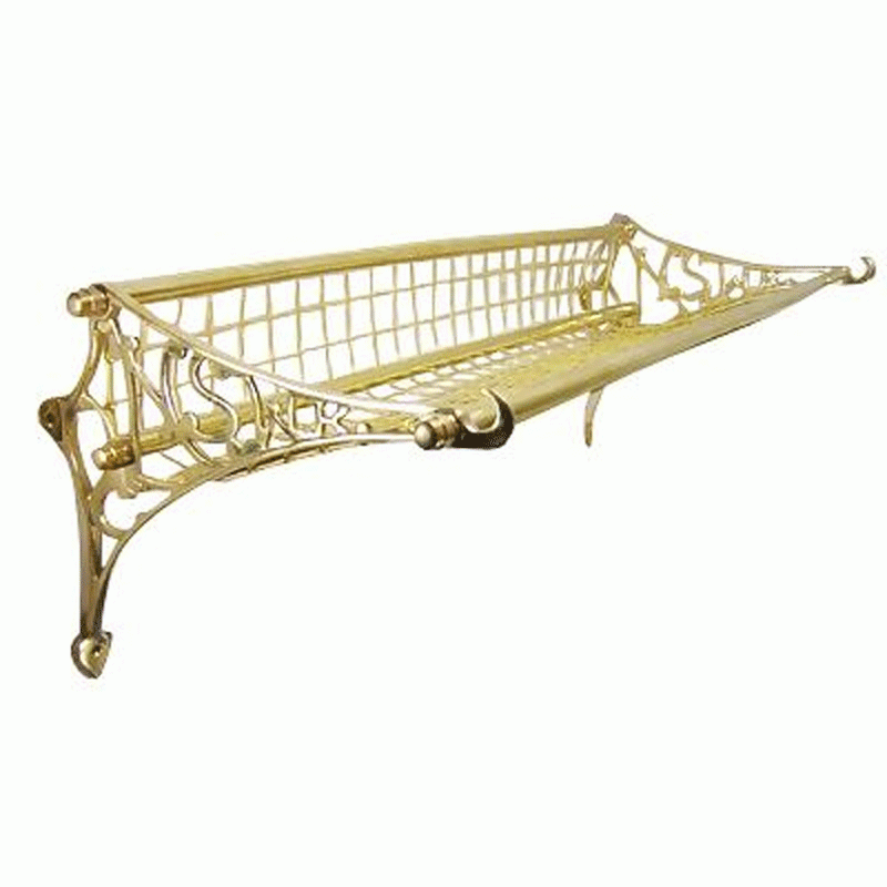 COPPER MOUNTAIN HARDWARE Solid Brass Railway Rack