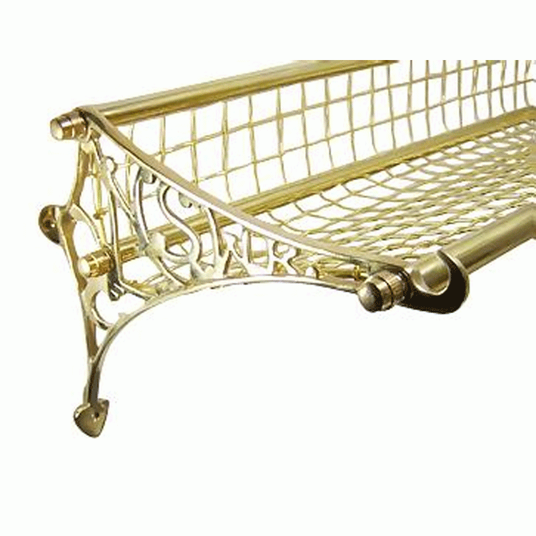 Solid Brass Railway Rack COPPER MOUNTAIN HARDWARE