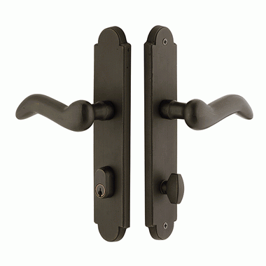 EMTEK Sandcast Arched Style Stretto Passage Entryway Set (Oil Rubbed Bronze Finish)