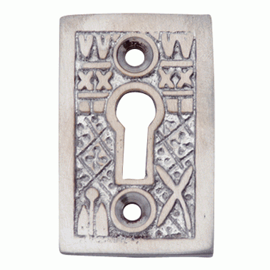 Copper Mountain Hardware Solid Brass Tiny Key Hole Cover (Brushed Nickel Finish)