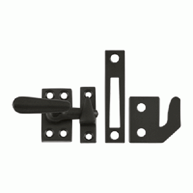 DELTANA 1 5/8 Inch Solid Brass Window Lock Casement Fastener (Oil Rubbed Bronze Finish)