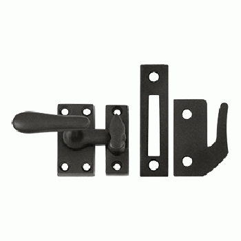 2 1/16 Inch Solid Brass Window Lock Casement Fastener (Oil Rubbed Bronze Finish) DELTANA