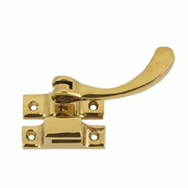 4 1/2 Inch Solid Brass Window Lock Casement Fastener (PVD Finish) DELTANA