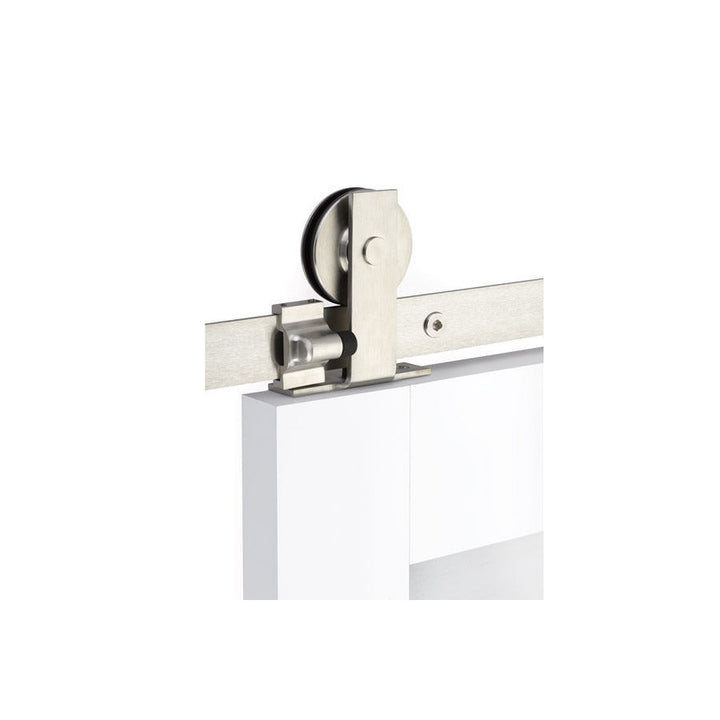 EMTEK Modern Rectangular Top Mount Barn Door Hanger (Several Finishes Available)