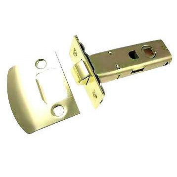 Copper Mountain Hardware Tubular Style Latch Mechanism in Polished Brass for Fluted Style Glass Doorknob Sets