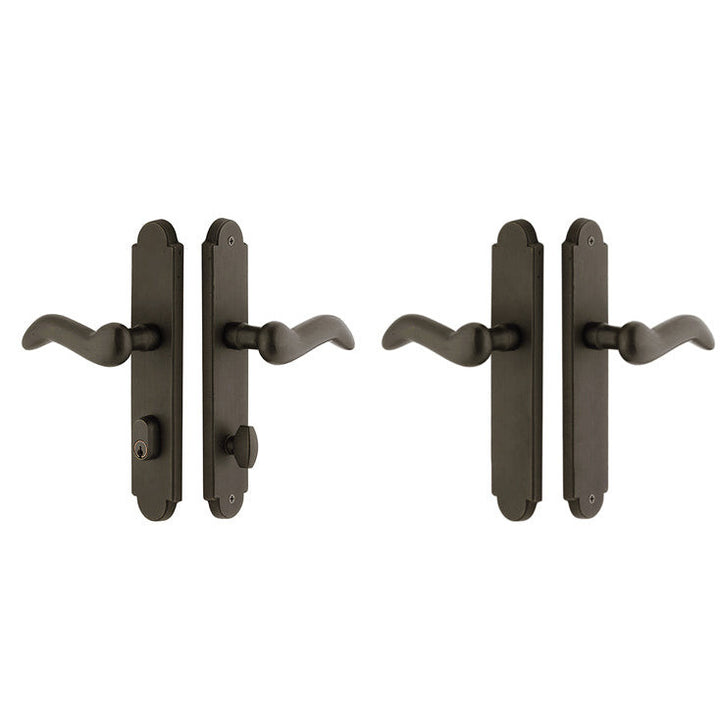 EMTEK Sandcast Arched Style Stretto Passage Entryway Set (Oil Rubbed Bronze Finish)