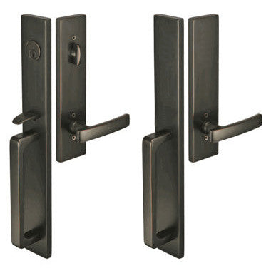 EMTEK Solid Brass Lausanne Style Entryway Set (Oil Rubbed Bronze Finish)