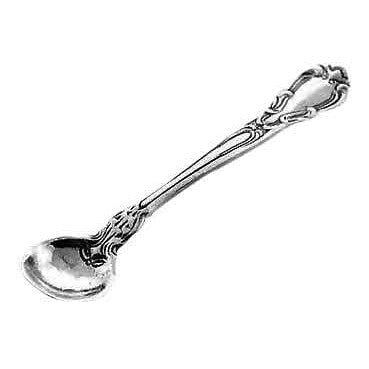 Wonderful Classic Roman Pattern Sterling Salt Spoon Copper Mountain Hardware