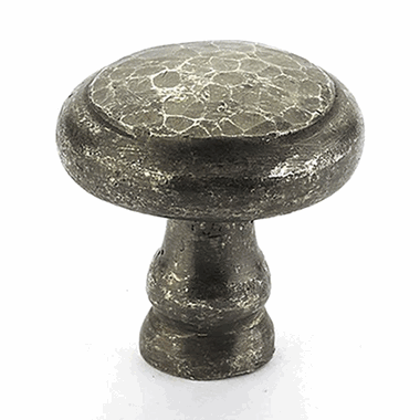 SCHAUB 1 1/2 Inch Artifex Round Mushroom Knob (Dark Pewter Finish)