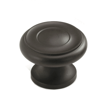 SCHAUB 1 1/2 Inch Colonial Round Knob (Oil Rubbed Bronze Finish)