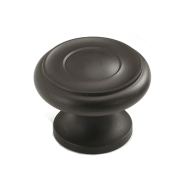 1 1/2 Inch Colonial Round Knob (Oil Rubbed Bronze Finish)
