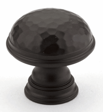 1 1/4 Inch Atherton Hammered Knob (Oil Rubbed Bronze Finish)
